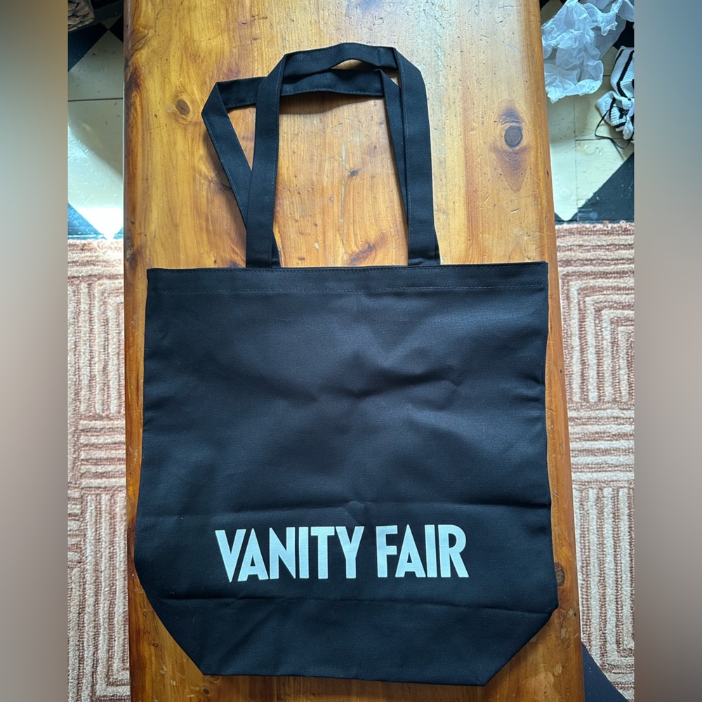 Vanity Fair Black Canvas Tote Bag